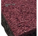 RUBBER SAFETY FLOORING GRASSY TILES (แผ่นยางกันกระแทก รุ่นเส้น) PINK SIZE 50x50x2.5CM WEIGHT 5KG 1Y.